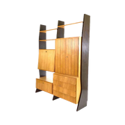 Modernistisch Vintage Wandsysteem Met Secretaire Van Erich Stratmann Voor Idee Möbel, 1959 | Boekenk