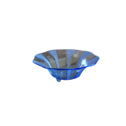 Vintage Crystal Glass Blue Bowl