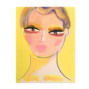 Portrait In Pink And Yellow - Charlotte Greeven