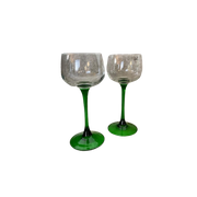 Vintage Luminarc Elzas Wijnglas | Groen - Set Van 6