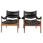 2X Vintage Lounge Fauteuil Kristian Solmer Vedel