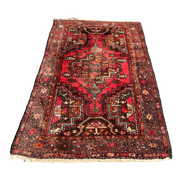 Perzisch Vloerkleed Bruin Rood Handgeknoopt  125X210Cm Tapijt
