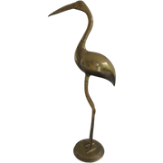 Vintage Xl Messing Vogel Flamingo Kraanvogel