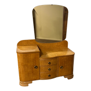 Toilettafel / Commode Art Deco Stijl In Esdoorn