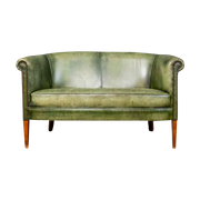 Green Dutch Sheepskin Sofa