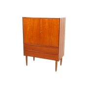 Deense Wandkast | Teak | Schuifdeuren & Lades| Jaren ’60