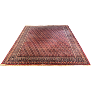 Handgeknoopt Sarough Paisley Vloerkleed Wol 266X377Cm - Perzisch Tapijt