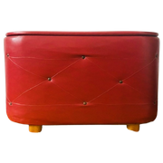 Retro Poef Rood Jaren 70