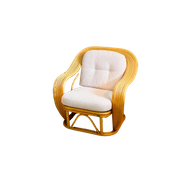 Vintage Midcentury Rotan Bamboe Fauteuil Paul Frankl Stijl