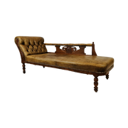 Prachtige Antieke Chaise Lounge Sofa / Daybed