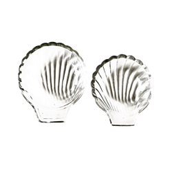 9 Vintage Glazen Schelpen Uit Frankrijk