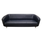 Rolf Benz - 6000 - 3 Zits Bank - Donkerblauw - Leder