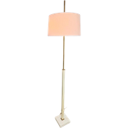 Regency Deknudt Messing Marmer Skyscraper Vloerlamp België