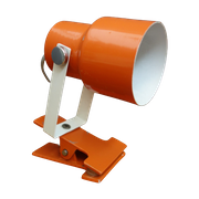 Orange Clip-On Lamp 1970S