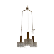 Vintage Doria Hanglamp Glazen Tubes Cascadelamp