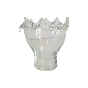 Vintage Rasteli Grote Kristal Design Vaas Brutalist Vase '70