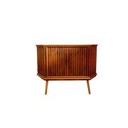 Uniek Vintage ‘Speakeasy’ Barkastje Bar Cart Jaren 50/60