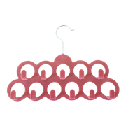 70'S Roze Velours Kledinghanger Ketting Riemen Sieraad Hang