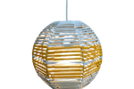 Yellow And White Pendant Lamp 1960S