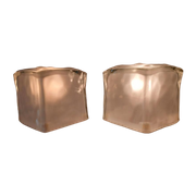 Twee Tafellampen Kubus Glas Van Ikea, Model Iviken Ice Cube | Kerst