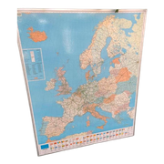 Europakaart Commee Yerseke Ingelijst 1996 - 1997