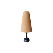 Vintage Brutalist Smeedijzer Handmade Tafellamp L64Cm