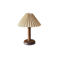 Houten Plisse Lamp