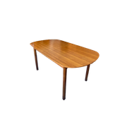 Italiaanse Uitschuifbare Eettafel Van Teakhout Jaren '70