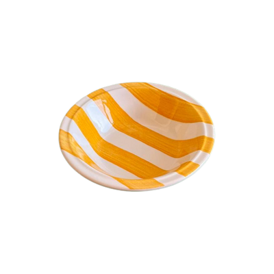Vintage Cabana Stripes Grindley Gele Strepen Schaal Schalen | Servies ...