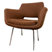 Set Van Twee Vintage Fröscher Kuipstoelen Jaren 70