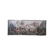Wandkleed Alpenhuisjes Koeien Geiten Bergen Weiden 170/67