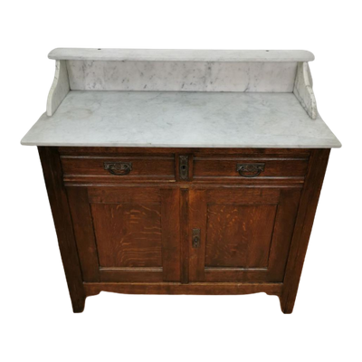 Antieke Franse Dressoir Commode Ladekast Met Marmer Blad Dressoir