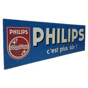 Philips Reclamebord 1 X 3 M, Jaren 60