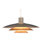 Bijzondere Xl Donkergrijze Deense Design Lamp - Denemarken 1980 - Scandinavische Stijl