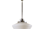 Antieke Art Deco Opaline Hanglamp