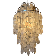 Capiz Hanglamp Vintage Design Lamp Parelmoer Opaline Schelp