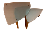 Leolux Joey Salontafel Met Bijzettafel Beuken Hout
