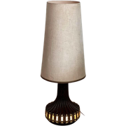 Vintage Fat Lava Brutalist Keramiek Vloerlamp