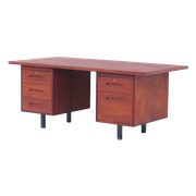 Vintage Teak Directiebureau / Bureau, Jaren '60