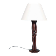 Vintage Rosewood Tafellamp, Midcentury Large Table Lamp 60S