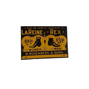 Dubbelzijdig Antiek Usa Tin Sign Van Lareine Rex Shoes