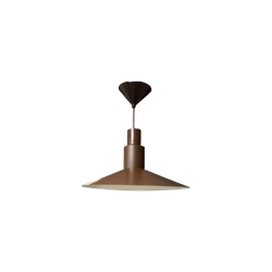 Scandinavische Designlamp Van Bruin Mat Metaal.  H