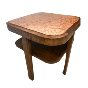 Vintage Art Deco Bijzettafel Met Marmer
