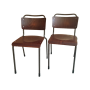 2 X Gispen Stapelbare Stoelen Model 106 - Th Delft Stoel -