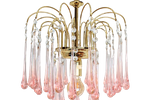 Vintage Teardrop Lamp - Roze