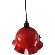 Vintage Hanglamp Emaille Oranje