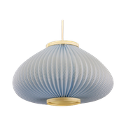 Zeer Zeldzame Blauwe Deense Midcentury Moderne Hanger Van Lars Eiler Schiøler Voor Hoyrup Lightin