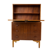 Scandinavisch Vintage Secretaire Ladekast Lunds