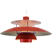 The Real Danish Stuff - Ph5 Pendant - Original Red Color - Louis Poulsen - Poul Henningsen
