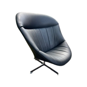 Prachtige Hergestoffeerde Rohe Swivel Chair
